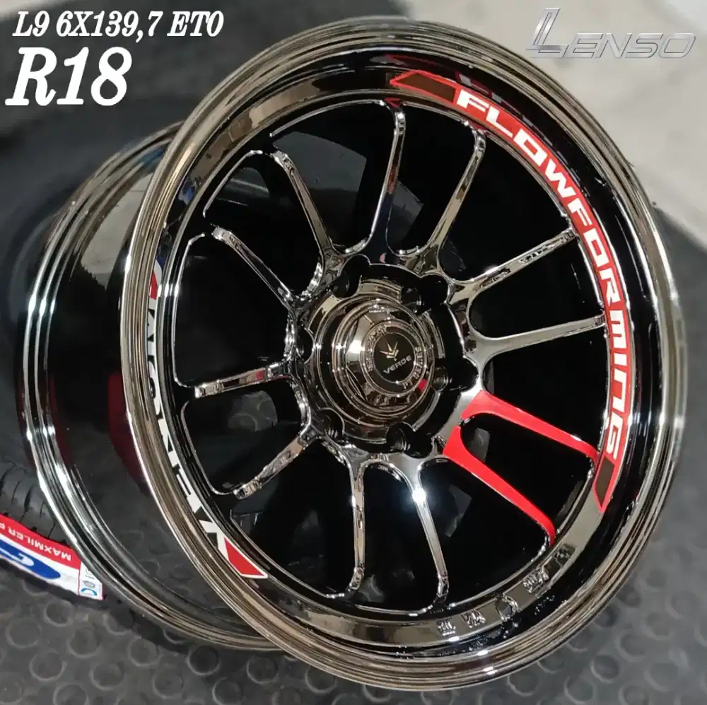 Jual velg venom r18 6x139,7 blackchrome