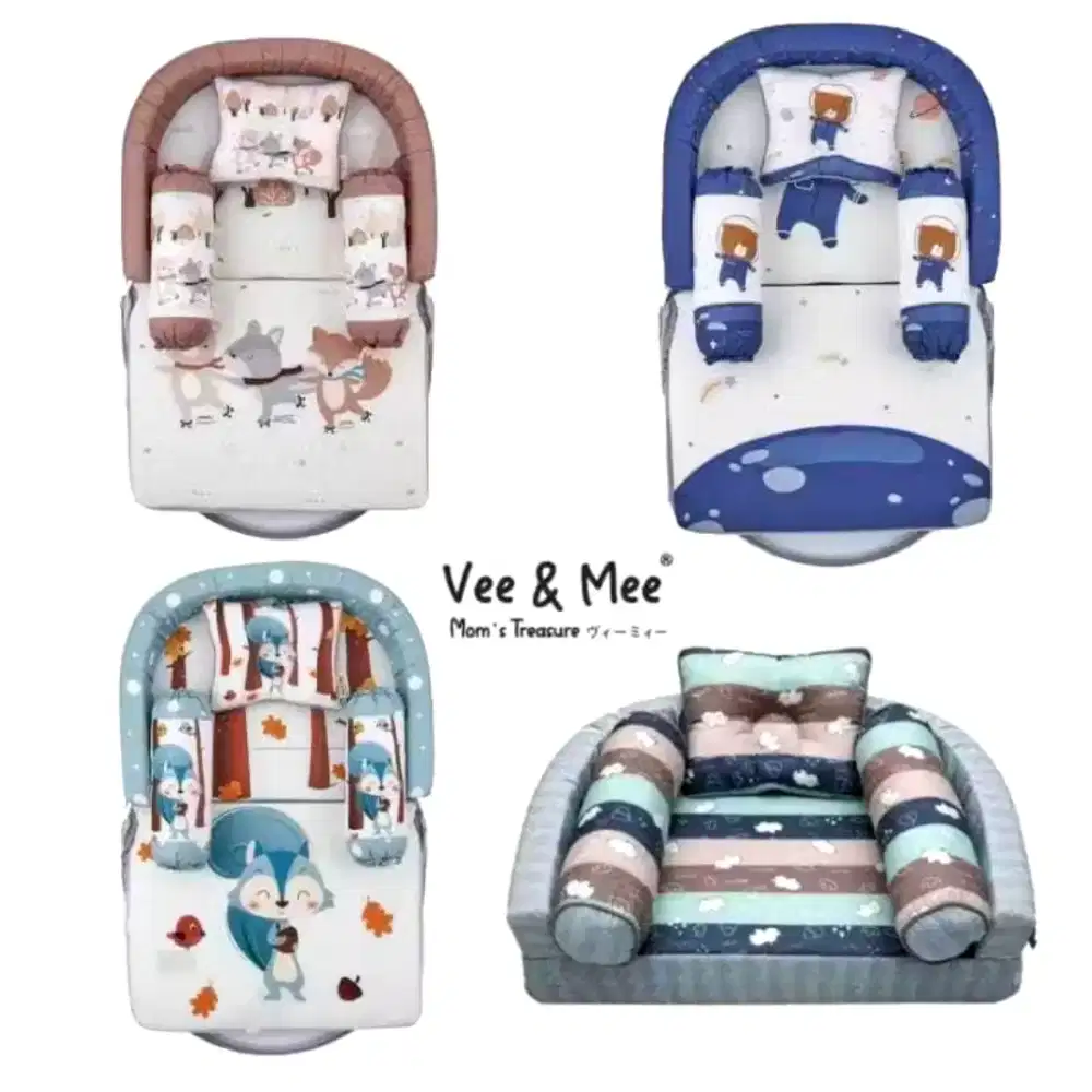Kasur lipat bayi Vee & Mee