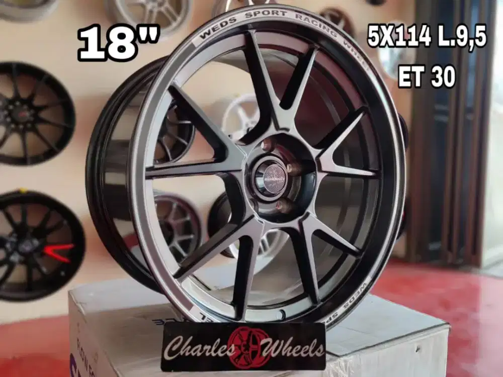 Jual velg wedssport r18 5x114,3
