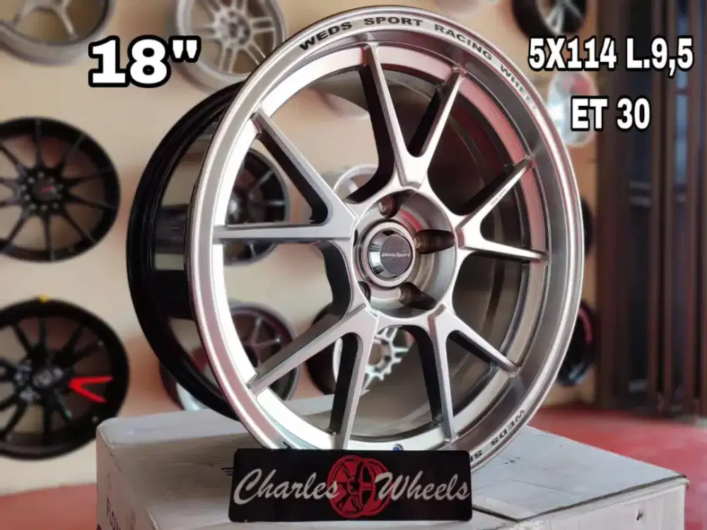 Jual velg wedssport r18 5x114,3