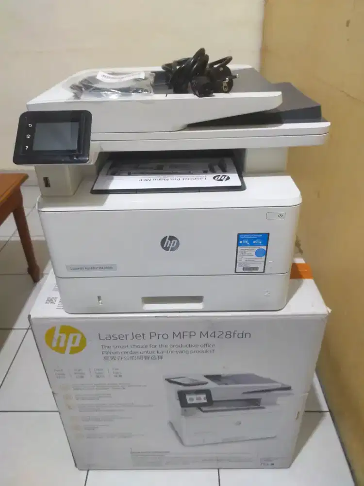 Printer LaserJet multi hp pro m428fdn normal siap pakai