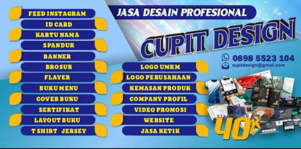Jasa desain logo banner sertifikat feed Instagram id card flaye
