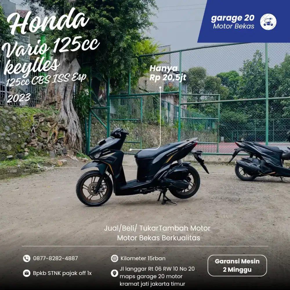 Honda All New Vario 125cc Keylles CBS ISS Esp Fi Tahun 2023 Pajak Off