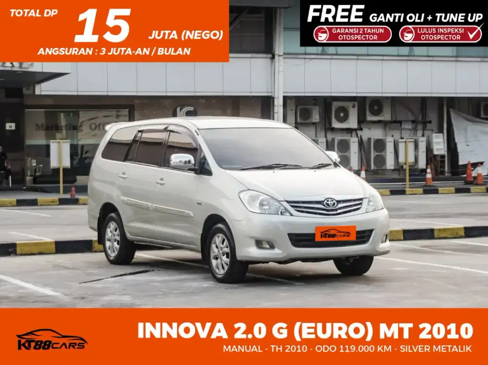 Innova G 2,0 MT 2010 Silver Kondisi Mobil Bagus