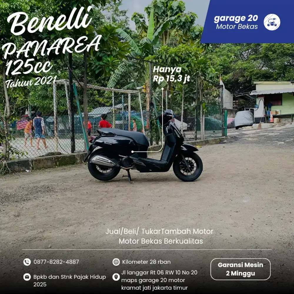 Benelli Panarea 125cc Fi Tahun 2021 Pajak Hidup