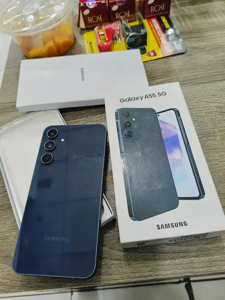 Samsung a55 5g 12/256 ori fullset mulus