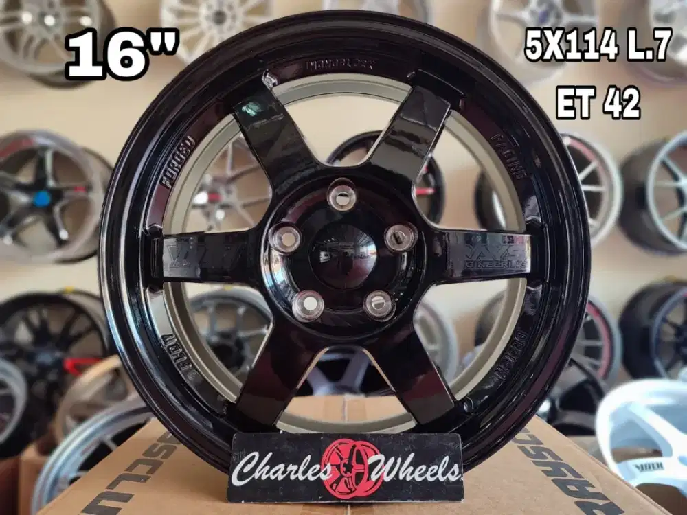 7Jual velg te37 r16 5x114,3