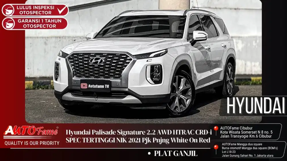 Hyundai Palisade Signature 2.2 AWD HTRAC CRD-i SPEC TERTINGGI NIK 2021