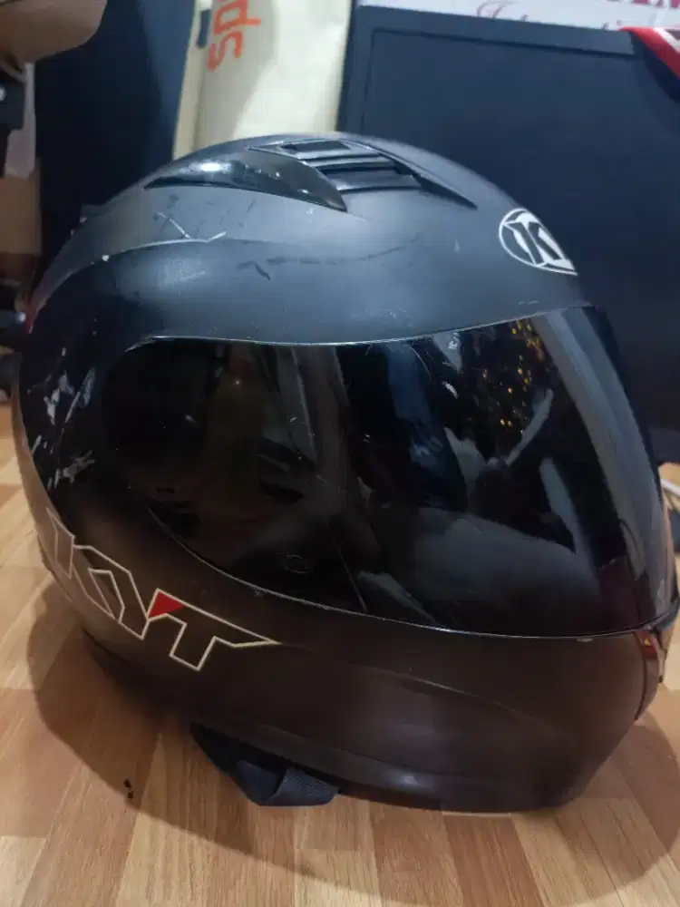 HELM KYT FULL FACE BLACK SIZE L