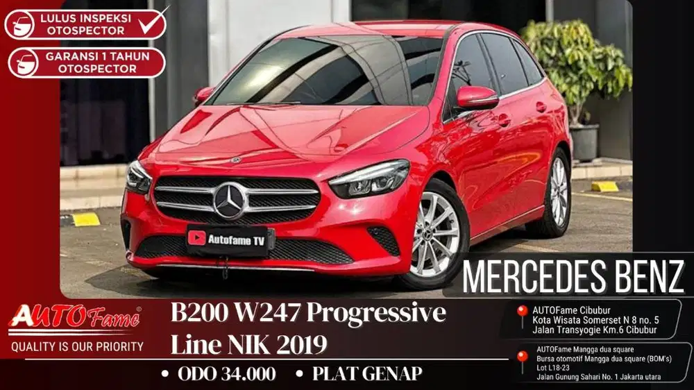 Mercedes Benz B200 W247 Progressive Line 2019