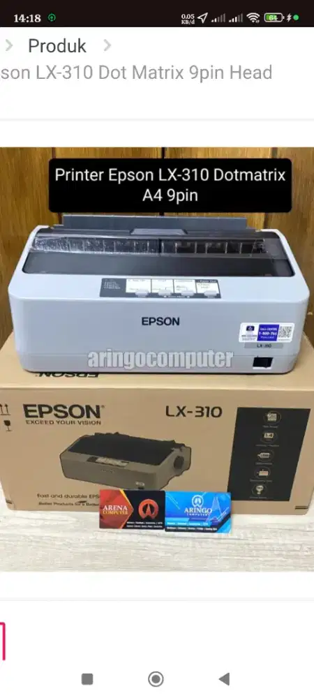 di jual printer Epson LX 310 dotmatrix