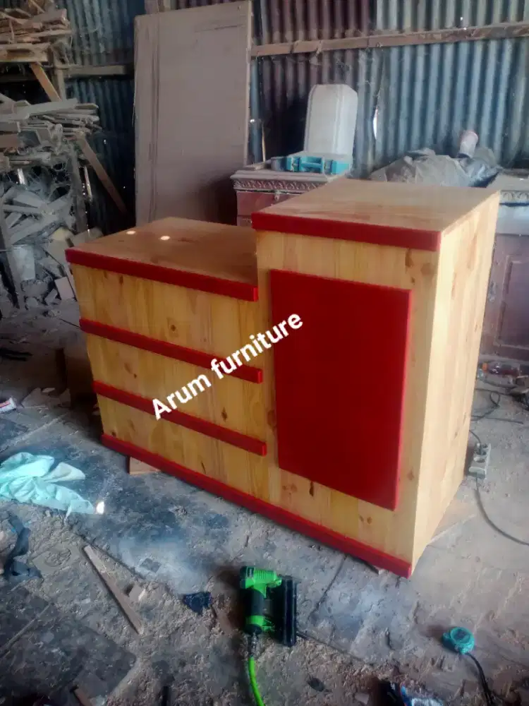Meja kasir jati Belanda 120 x 50 x 80