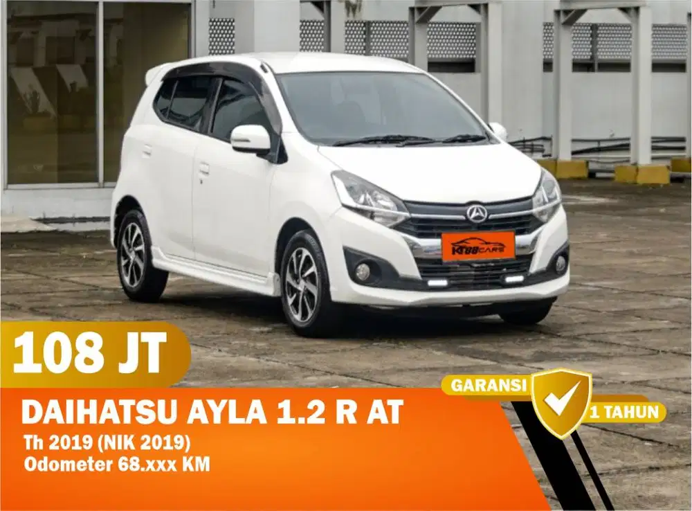 dp 15jt - DAIHATSU AYLA 1.2 R AT 2019 matic