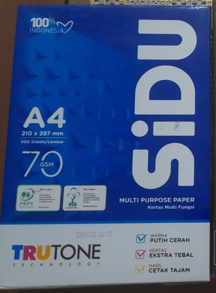 Kertas Sidu HVS A4 70gr