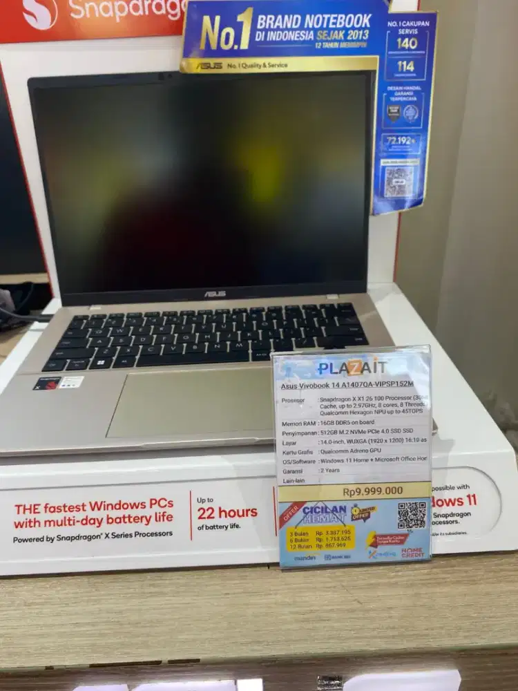 Kredit laptop asus vivobook modal ktp