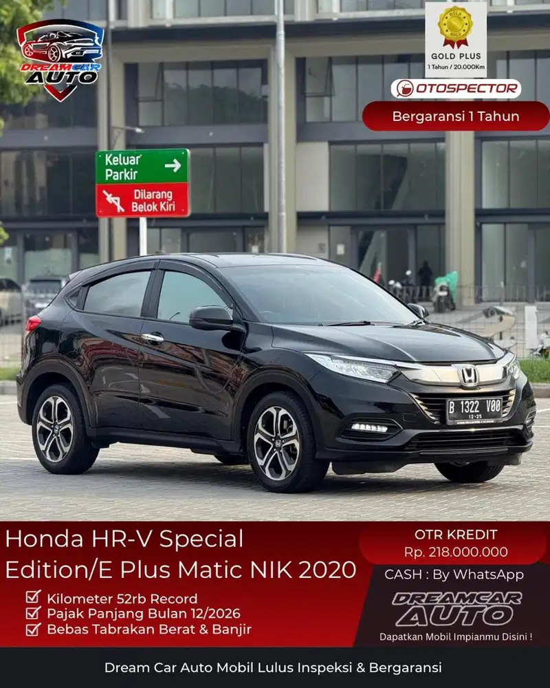 [ KM52RB ] Honda HRV HR-V SE CVT NIK 2020 E Plus Hitam Non S E