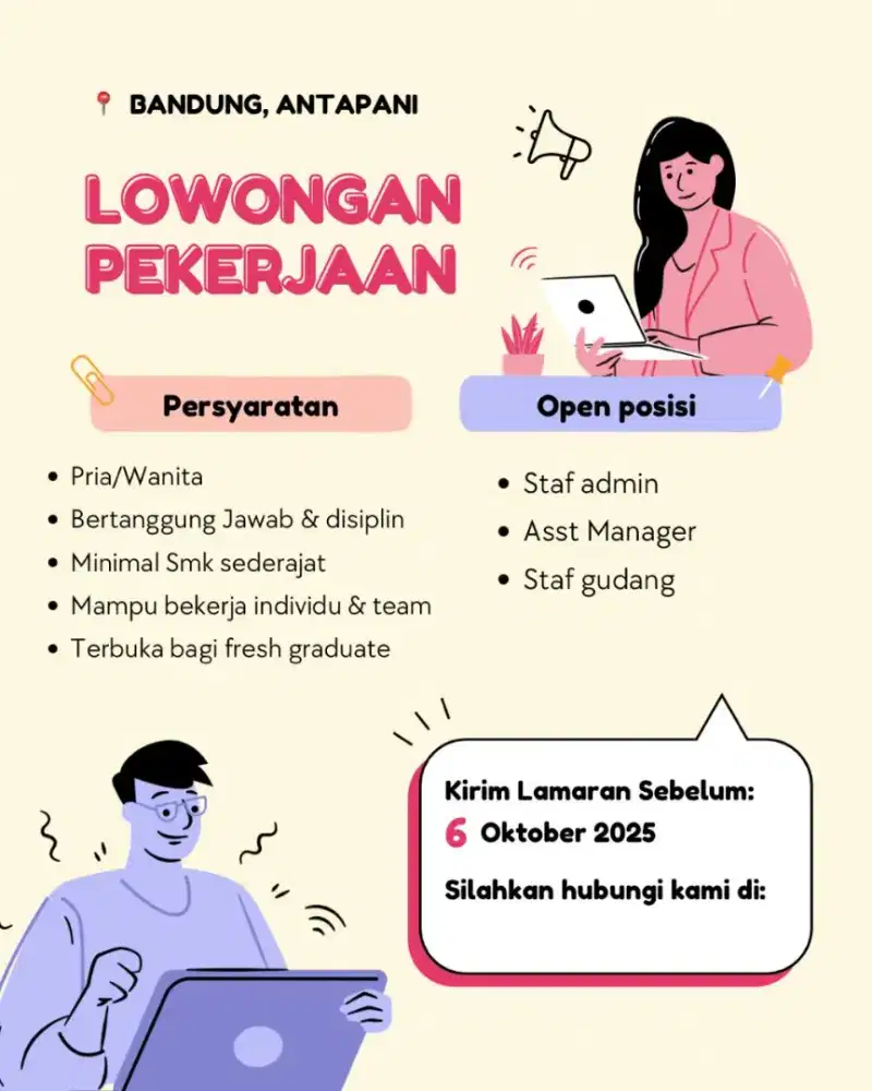 LOWONGAN KERJA BANDUNG
