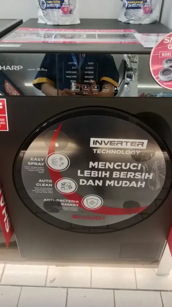 SHARP WASH MACH FL ES-FL1212SX 12.5KG