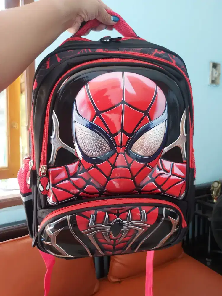 Tas sekolah anak SD karakter Spiderman size 15