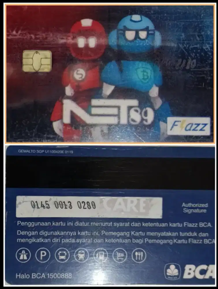 Kartu flazz bca seiken gen 1 saldo 2500 murah 20k saja cuma ada 1 saja