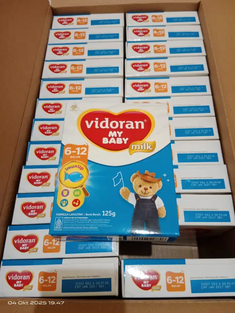 Susu Vidoran my baby 125gr 6 - 12 bulan 24 box