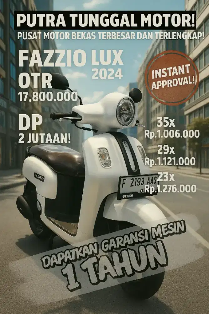 Warna exclusive, unit yg bikin makin aktif. Slalu termotivasi buat ini