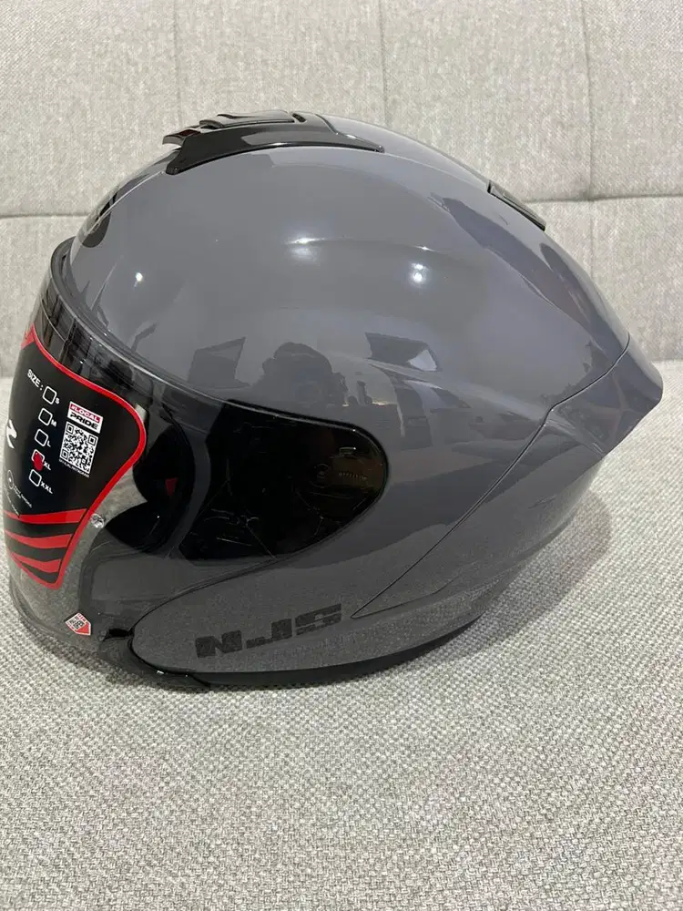 HELM BARU NJS KAIROZ STONE GREY SIZE XL