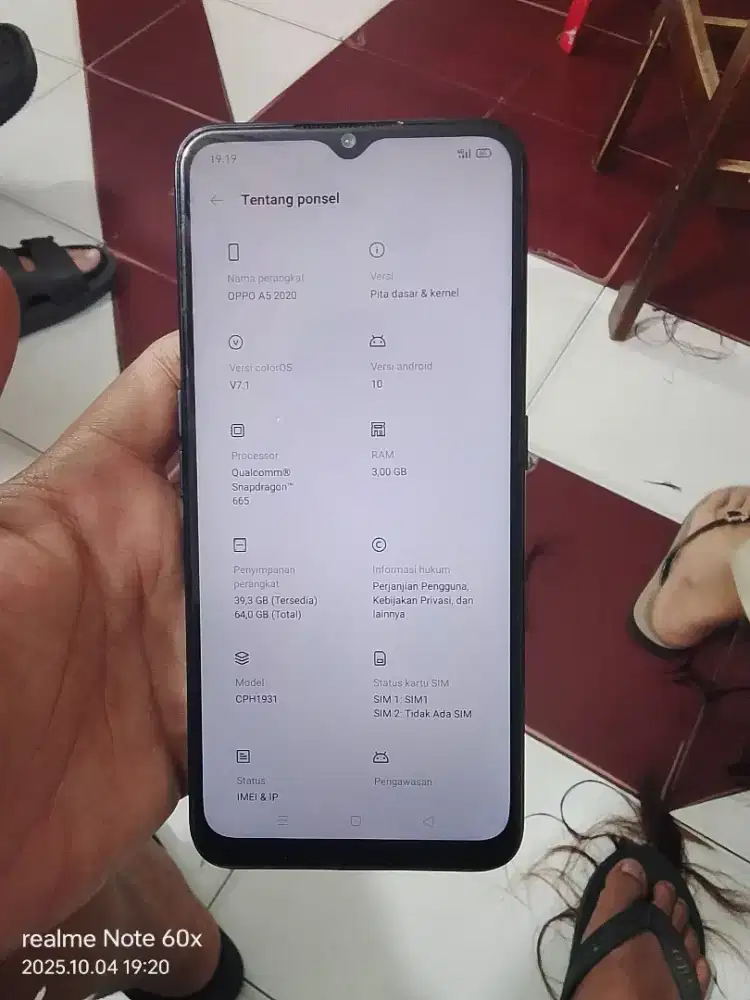 Oppo a5 2020 Ram 3/64GB