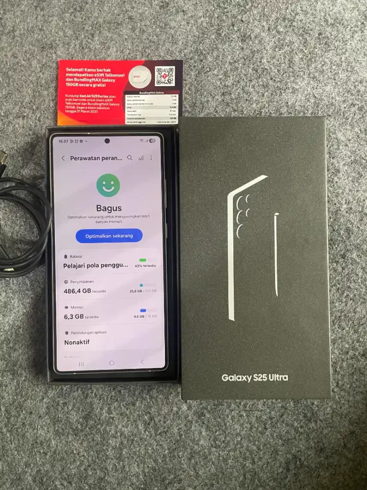 Samsung s25 ultra 12/512 GB ex sein fullset mulus bgt