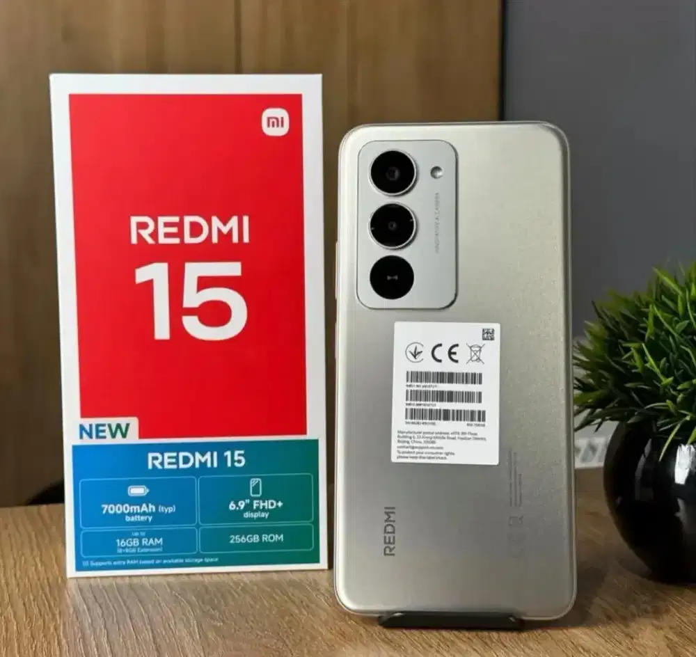 Redmi 15 NFC ram 8/128 HP Baru garansi Resmi harga bersahabat