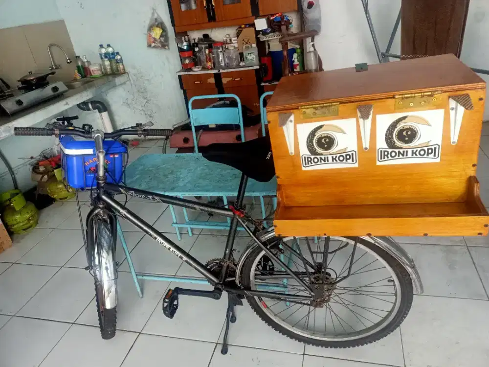Dijual Sepeda Dengan Paket Alat Kopi Eks Jualan