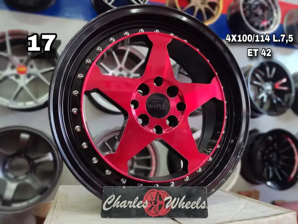 Jual velg r17 4x100 4x114,3
