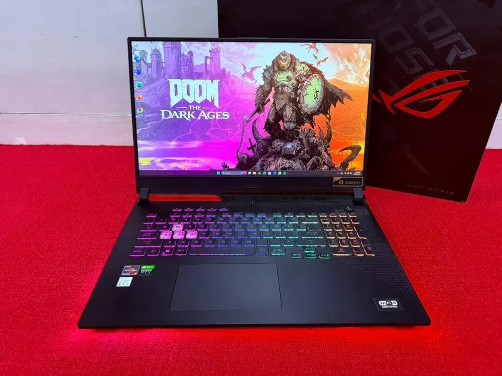 Asus ROG G17 G713IE Ryzen 7 Vga RTX3050Ti Ram 16GB ssd 512GB mluss