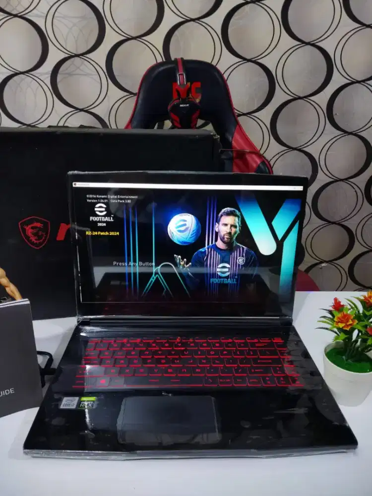 MSI GF63 GEN10 RAM 16GB SSD 1TB VGA Nvidia RTX Siap Gaming