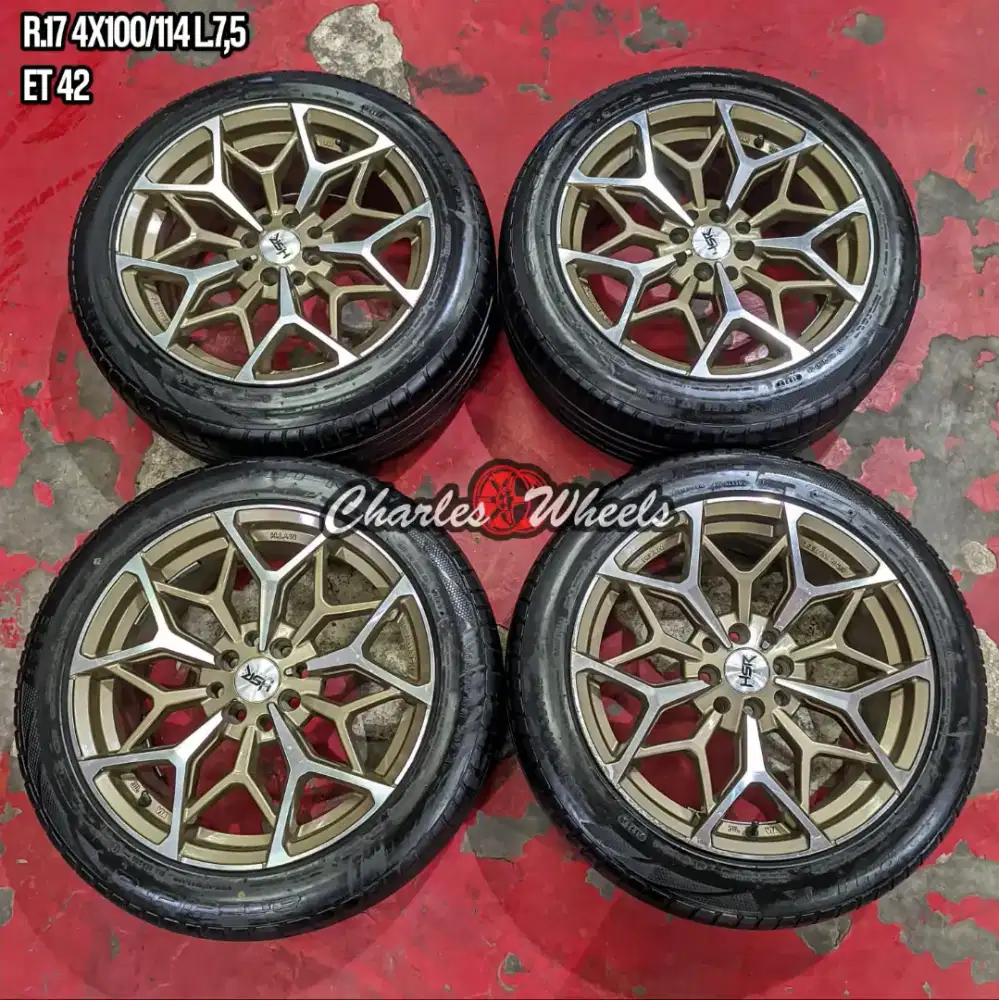 Jual velg hsr r17 4x114,3 4x100