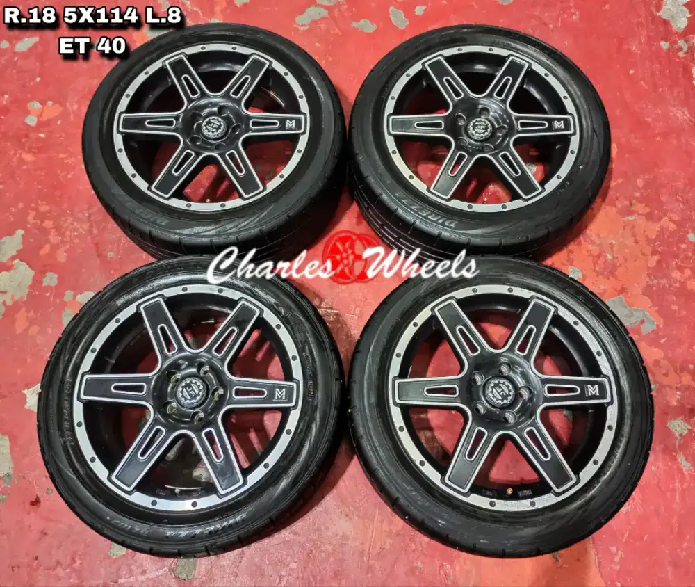 Jual velg hsr r18 5x114,3 velg only