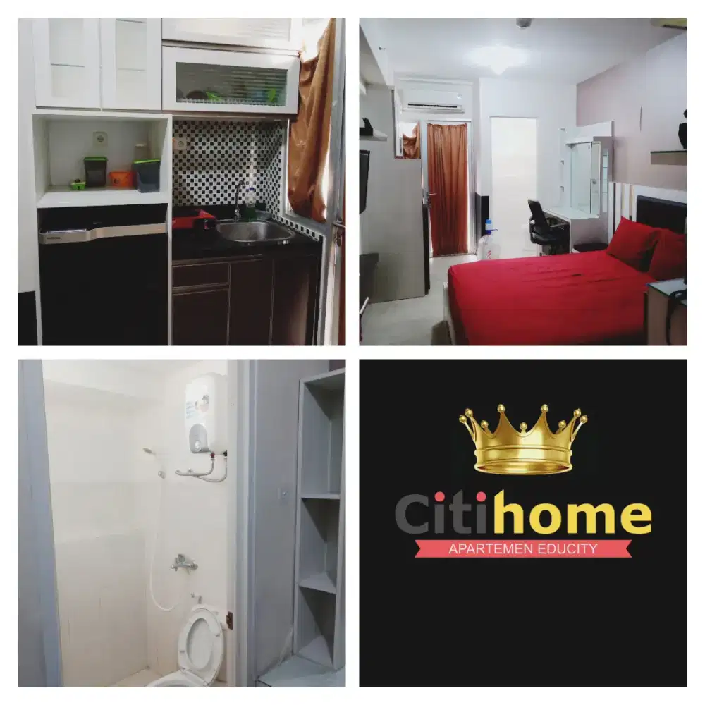 Menyewakan apartemen educity 1BR bulanan by citihome