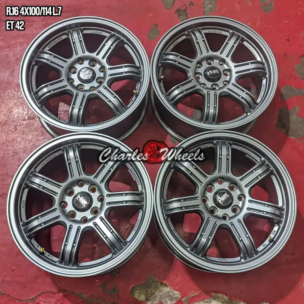 Jual velg hsr r16 4x100 4x114,3