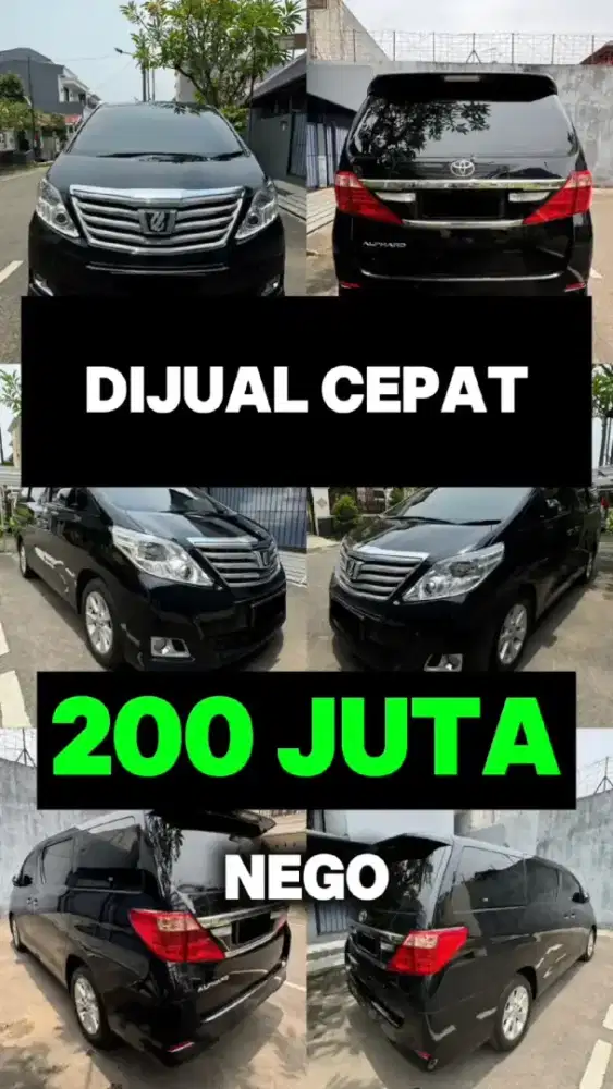 Toyota Alphard 2012 Terawat Murah Siap Pakai