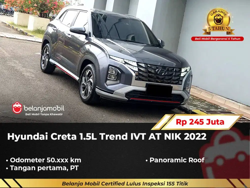 [ GARANSI 5TH ] Hyundai Creta Prime 1.5 Abu AT Bluelink Bose 2022/2023