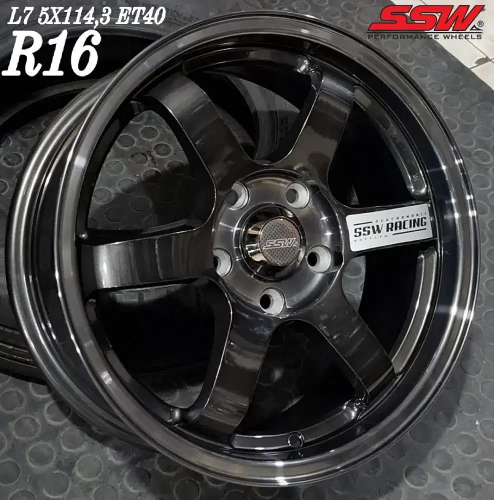 Jual velg te37 ssw r16 5x114,3 dll