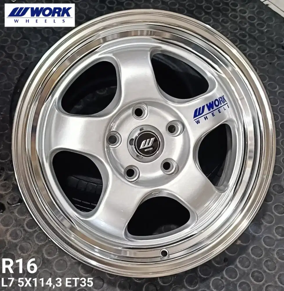 Jual velg work maister r16 5x114,3 dll