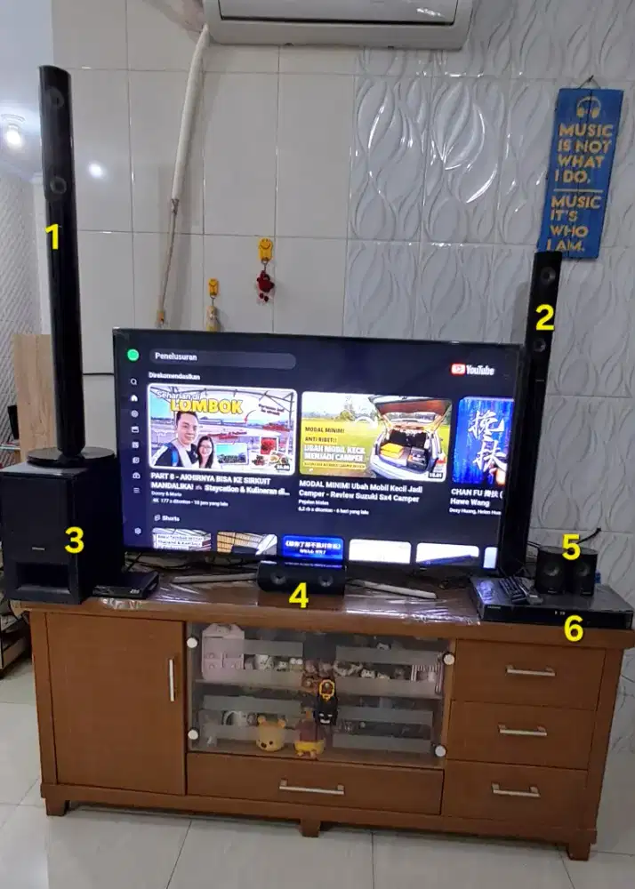 Home Theater + Blueray Samsung Asli