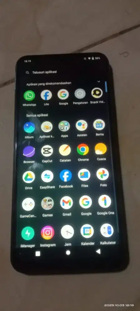 Vivo y20 ram 4 GB memori internal 63