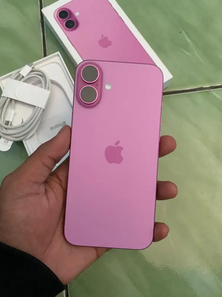 iPhone 16 Plus 128gb Pink iBox Garansi ON Second Likenew Nominus