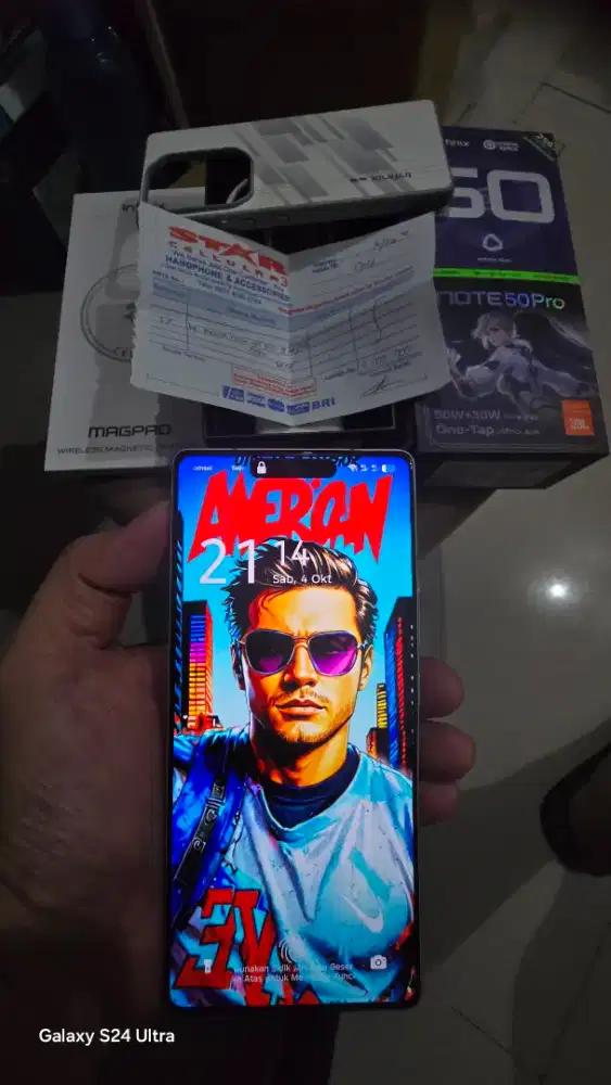 Infinix 50 note pro fullset.umur pake 3bln