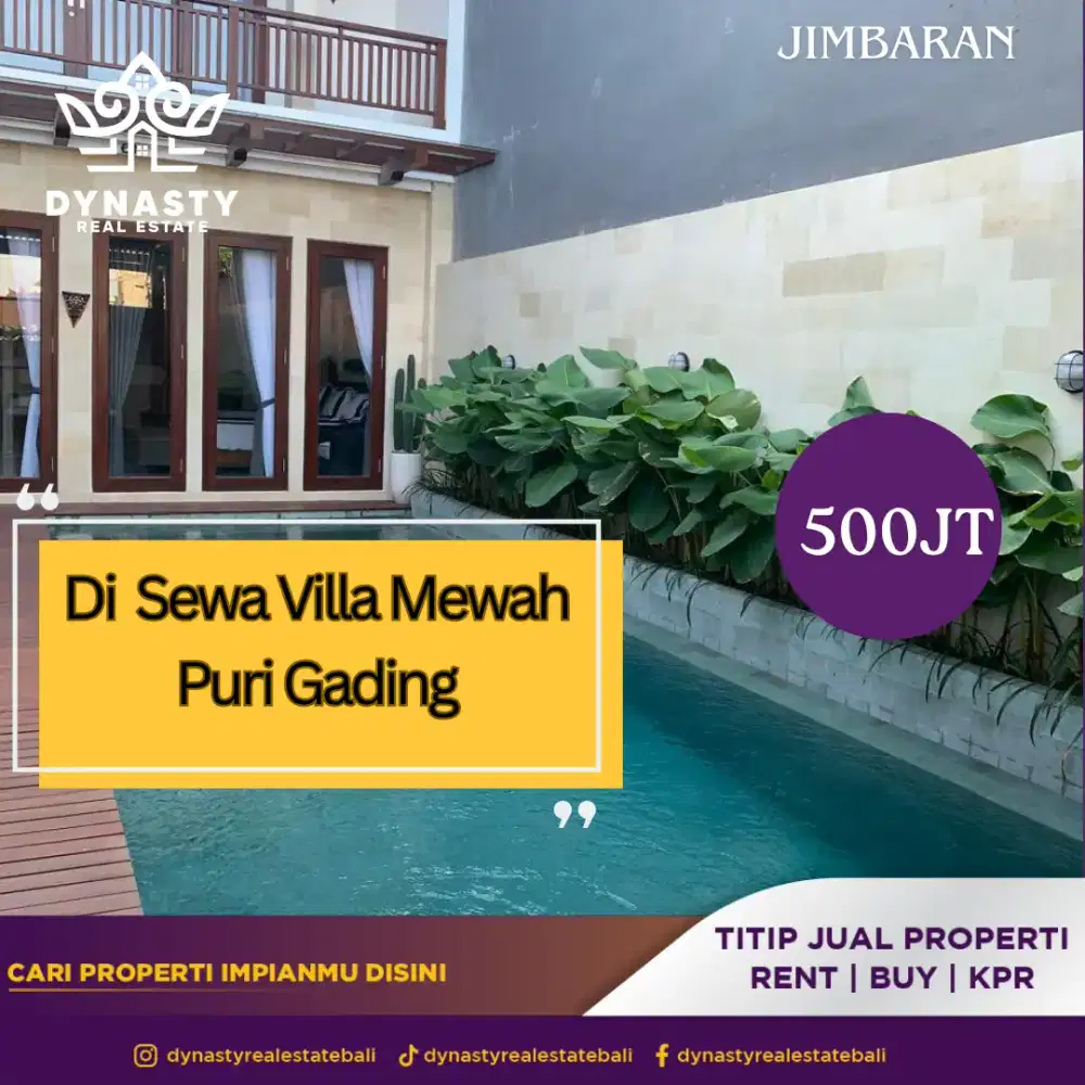 Disewakan villa mewah di puri gading jimbaran