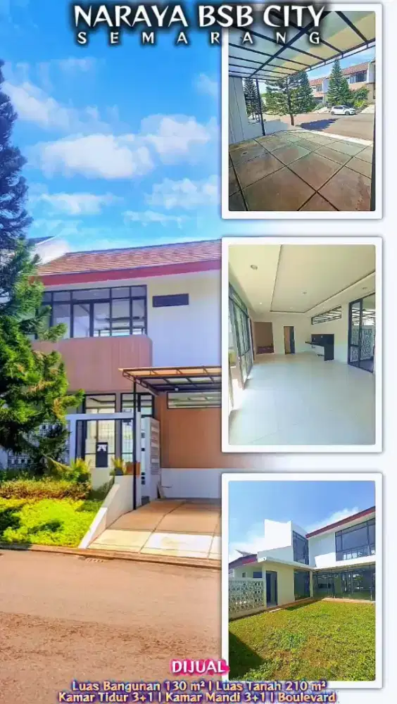 NARAYA RESIDENCE BSB SEMARANG - BOULEVARD - LT.210 - KONDISINYA BARU
