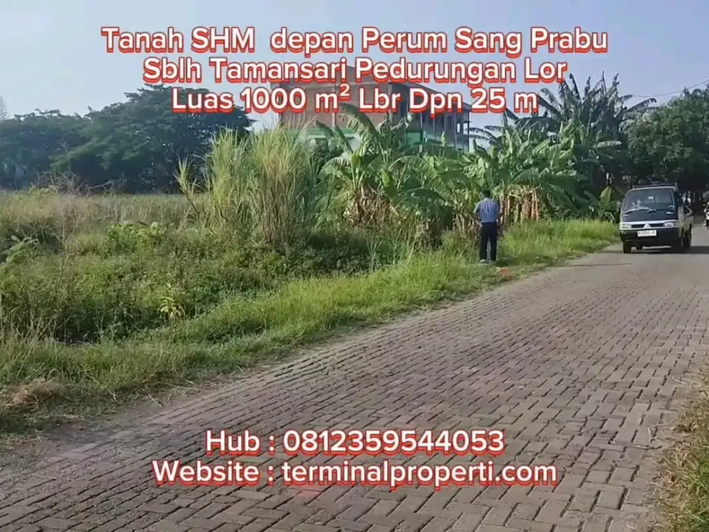 Tanah  Dijual Murah Depan Perum Sang Prabu sblh Tamansari Majapahit  Pedurungan Semarang Timur
