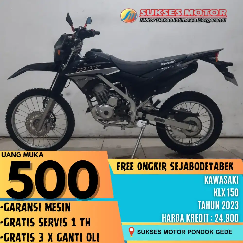 FREE SERVIS 1 TAHUN KAWASAKI KLX 150 TAHUN 2023